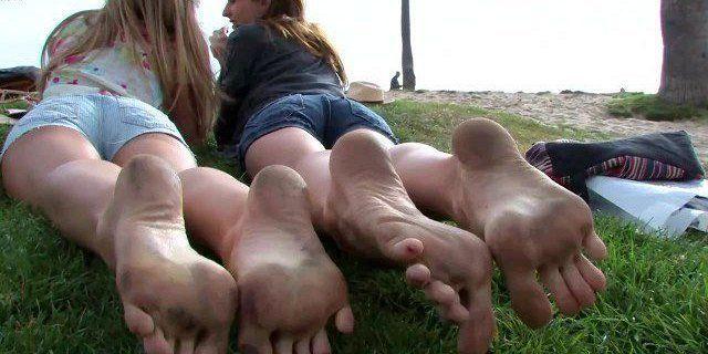 Dirty feet outdoor