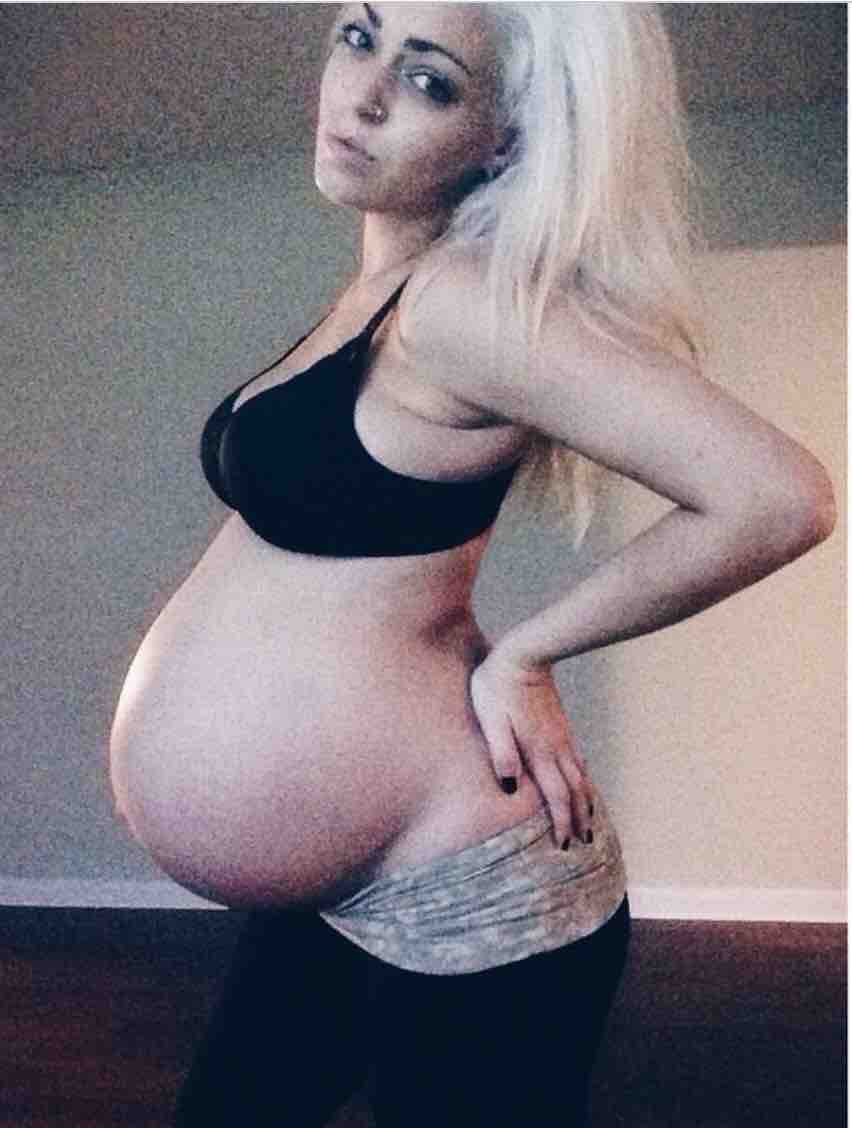 9 month pregnant