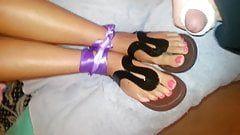 Thong sandals feet