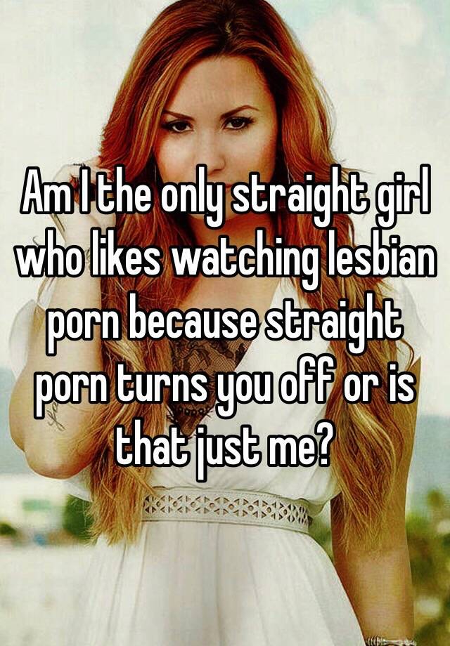 Lesbian turns straight