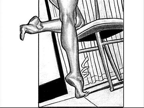 Strip tease foot fetish