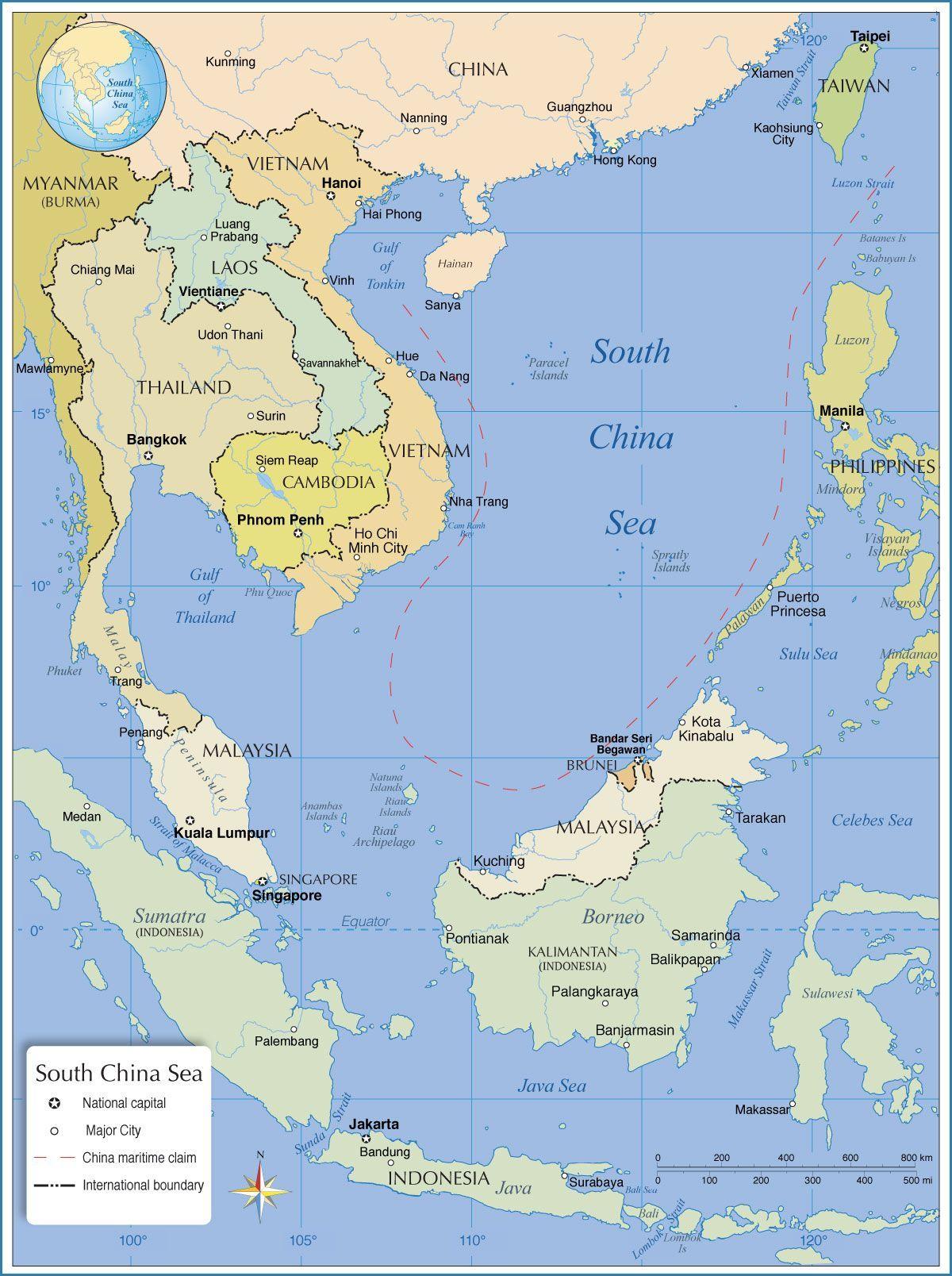 best of Map political Asian