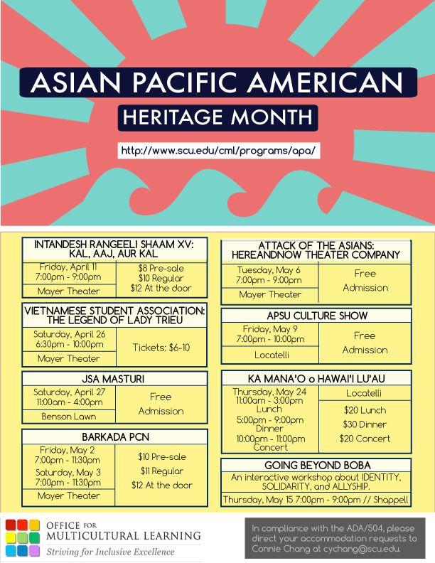 Asian pacific heritage month events