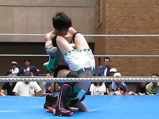 Japanese wrestling creampie