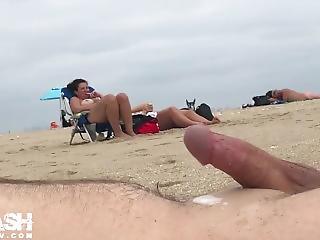 best of Penis beach big on ass white handjob