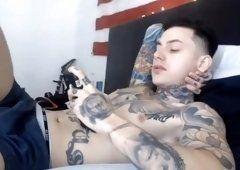 best of Interracial penis tattooed and masturbate thai