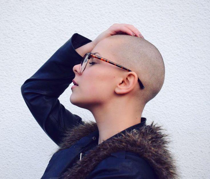 Brunette shaved bald free gallery