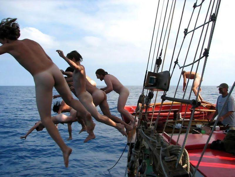 best of Boat on Nudist girls