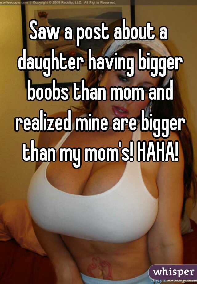 Bigger boob than