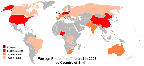 best of Ireland Asian population in