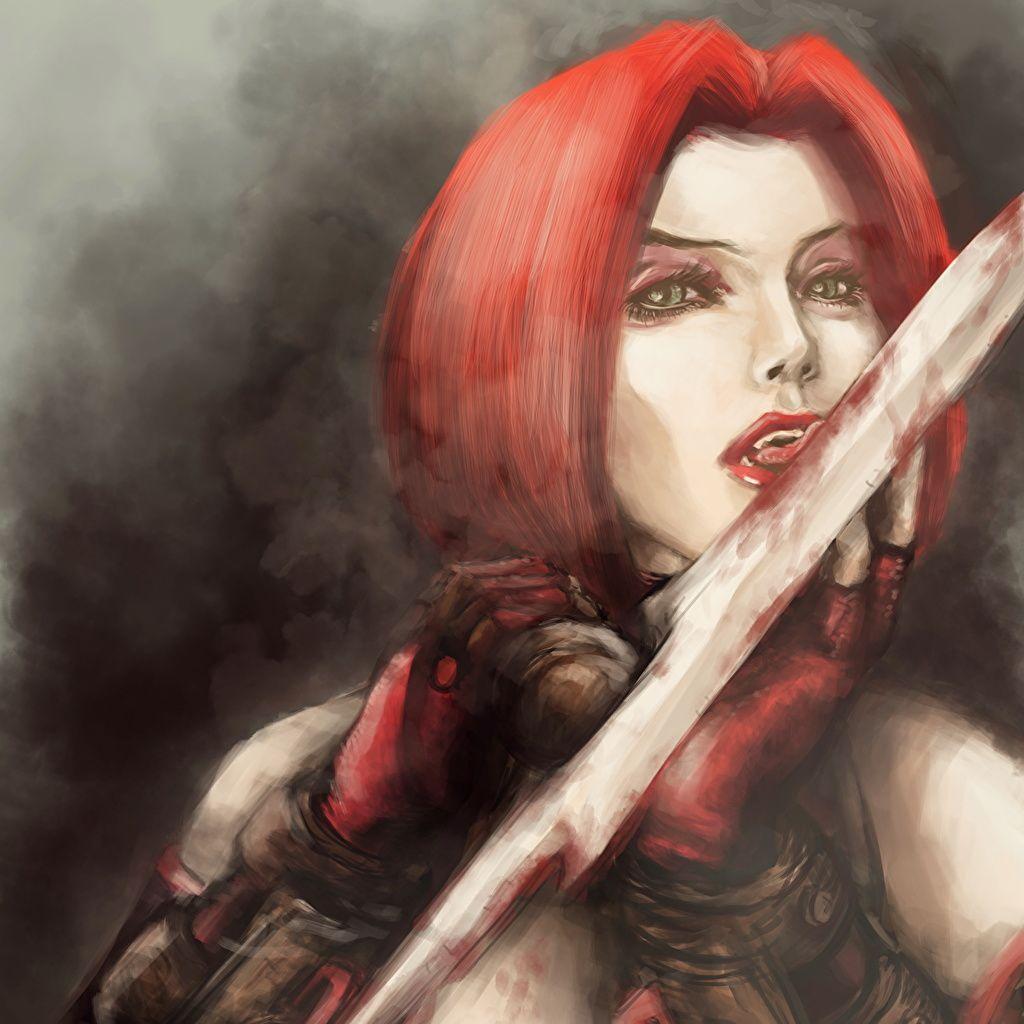 Redhead warrior woman image