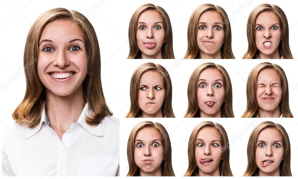 Pictures of different facial expressions
