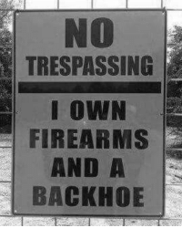 Never piss off a owns a backhoe