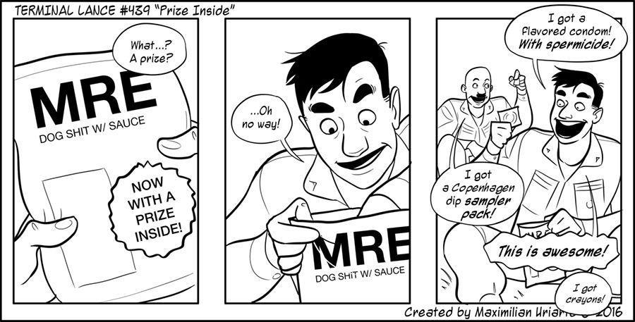 Marine love is comic strip
