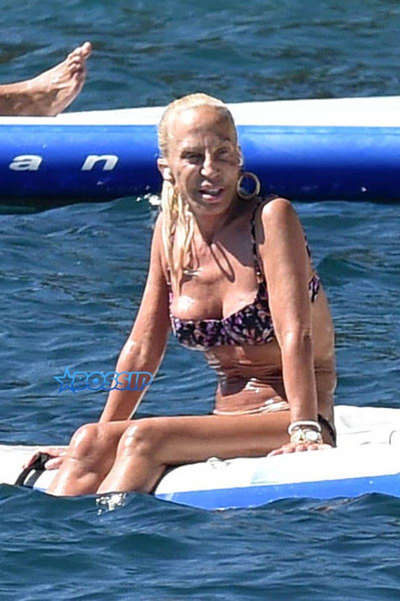 Donatella versace bikini photo