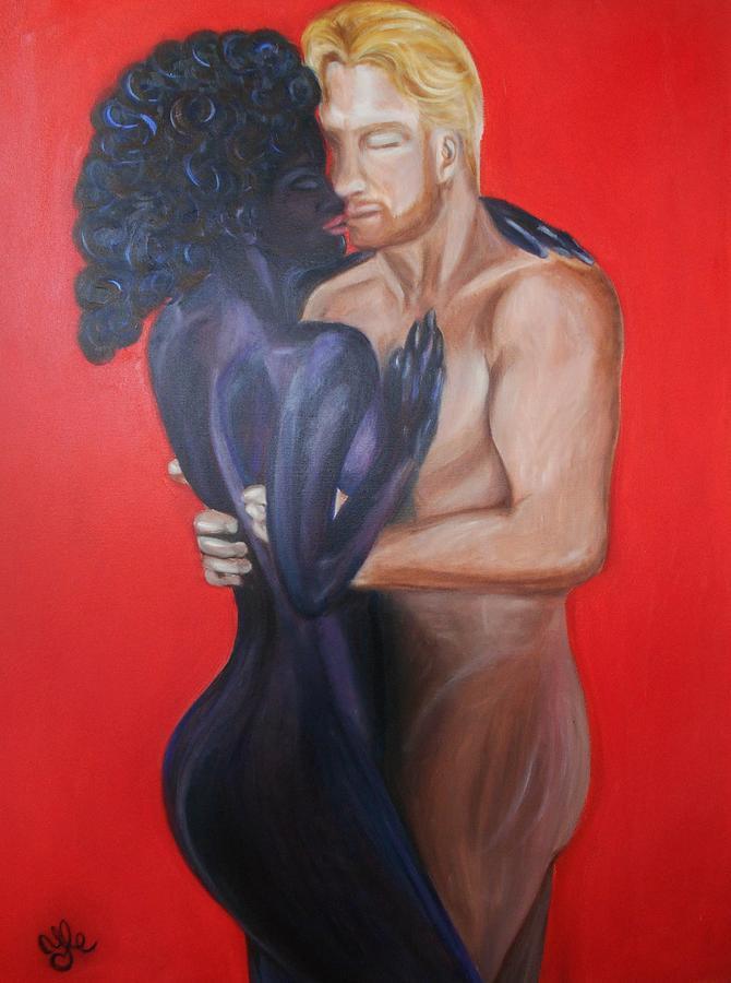 Interracial art artist