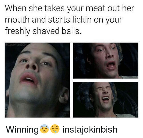 She shaved his balls
