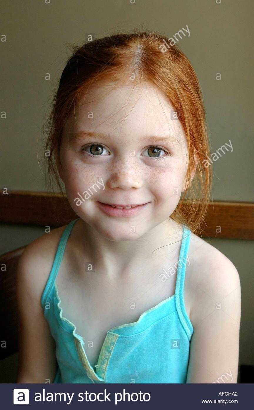 Freckled irish redhead