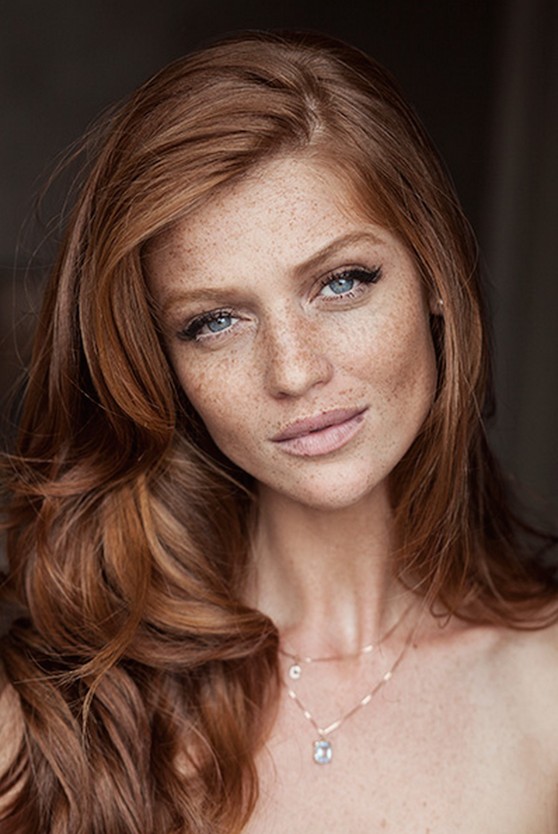 Free natural redhead freckles