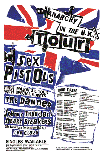 Sex pistols band posters