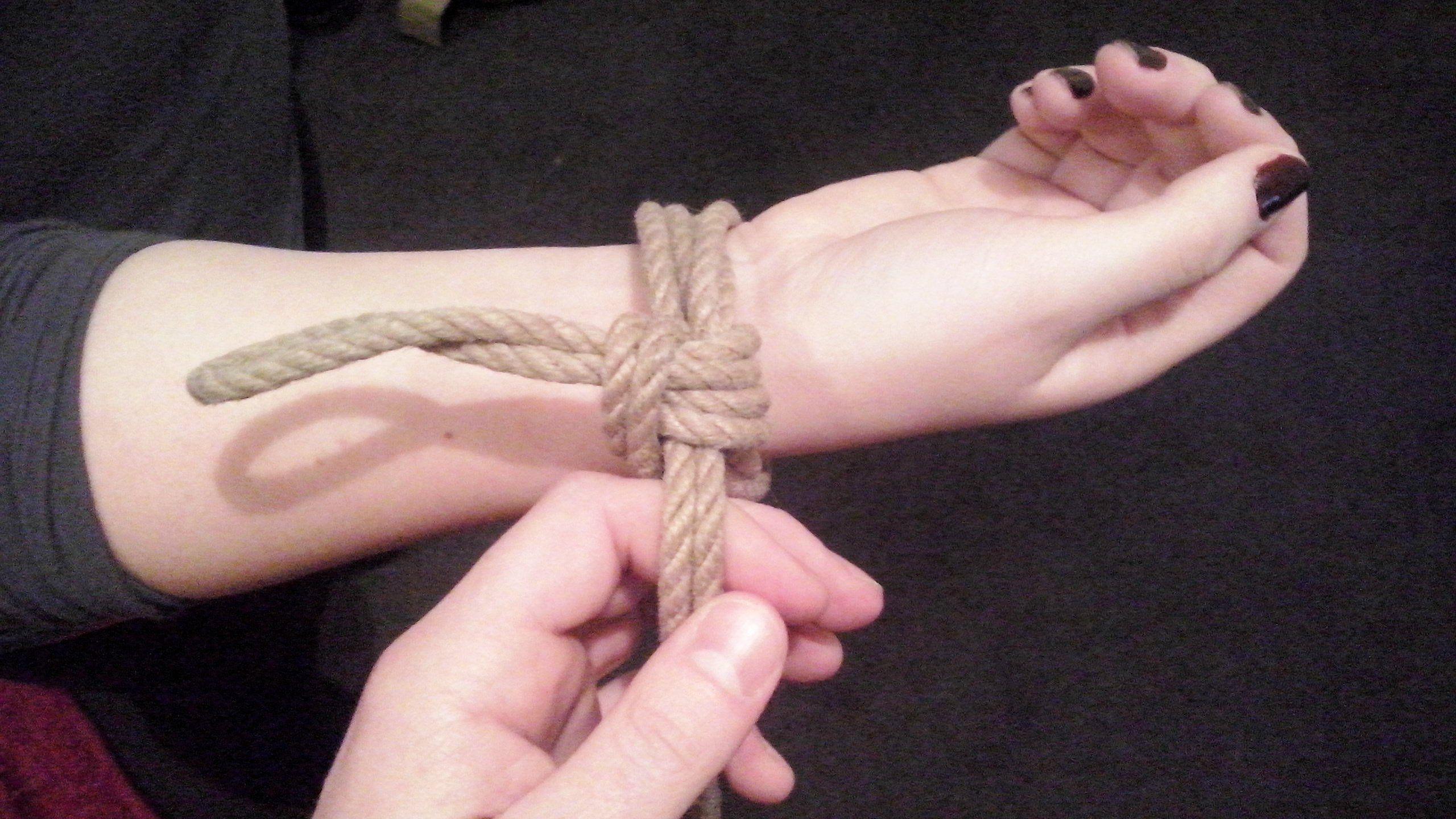 Wrist rope techniques bondage