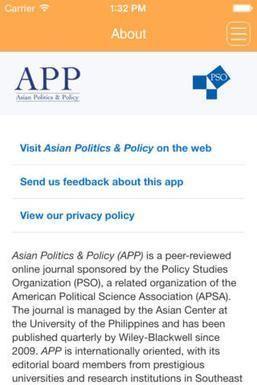 Asian politics and policy journal
