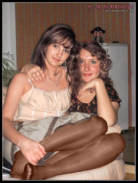 best of Pics pantyhose Mother gallery wearing daugther