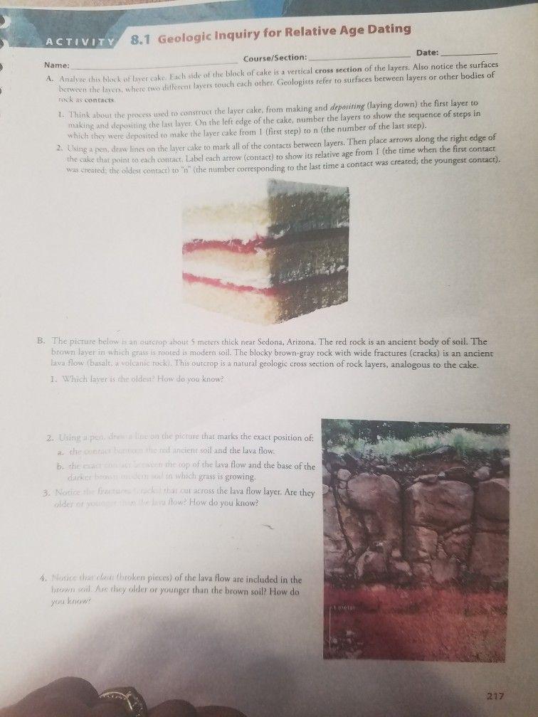 best of Geologic Relative Dating Gallery Age 2018 Activity Inquiry 8.1 For Answers Pics