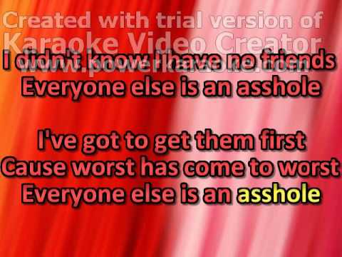 Twilight reccomend Trendy asshole lyrics
