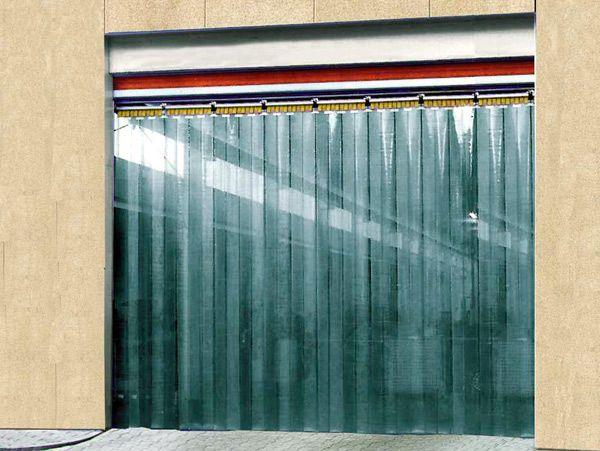 Industrial strip door curtains