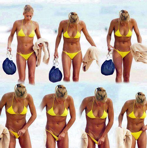 Shut O. reccomend Anna kournicova yellow bikini