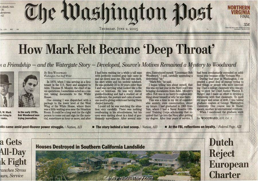 Duckling reccomend Watergate scandal deepthroat