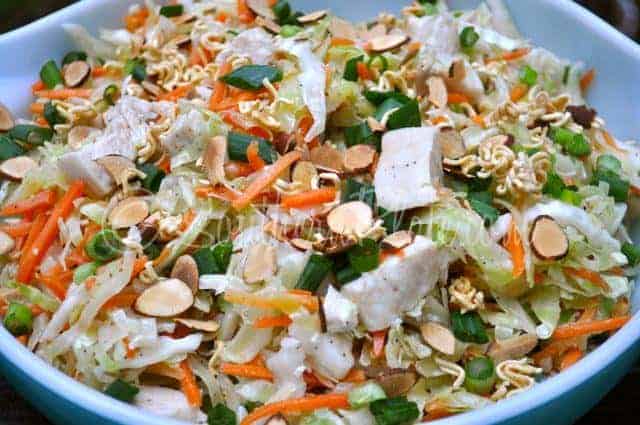 Asian chicken salad ramen