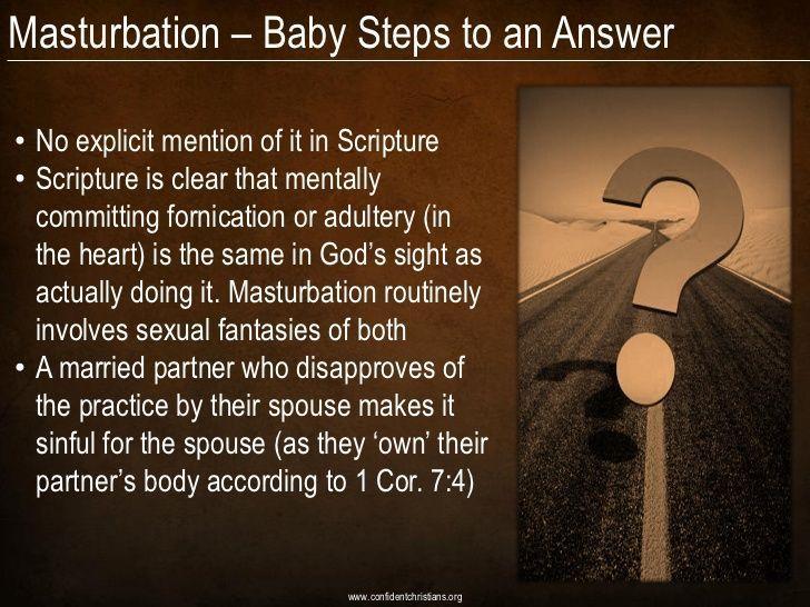 Bible sex and masturbation
