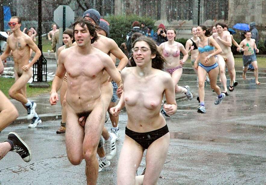 College naked run pictures