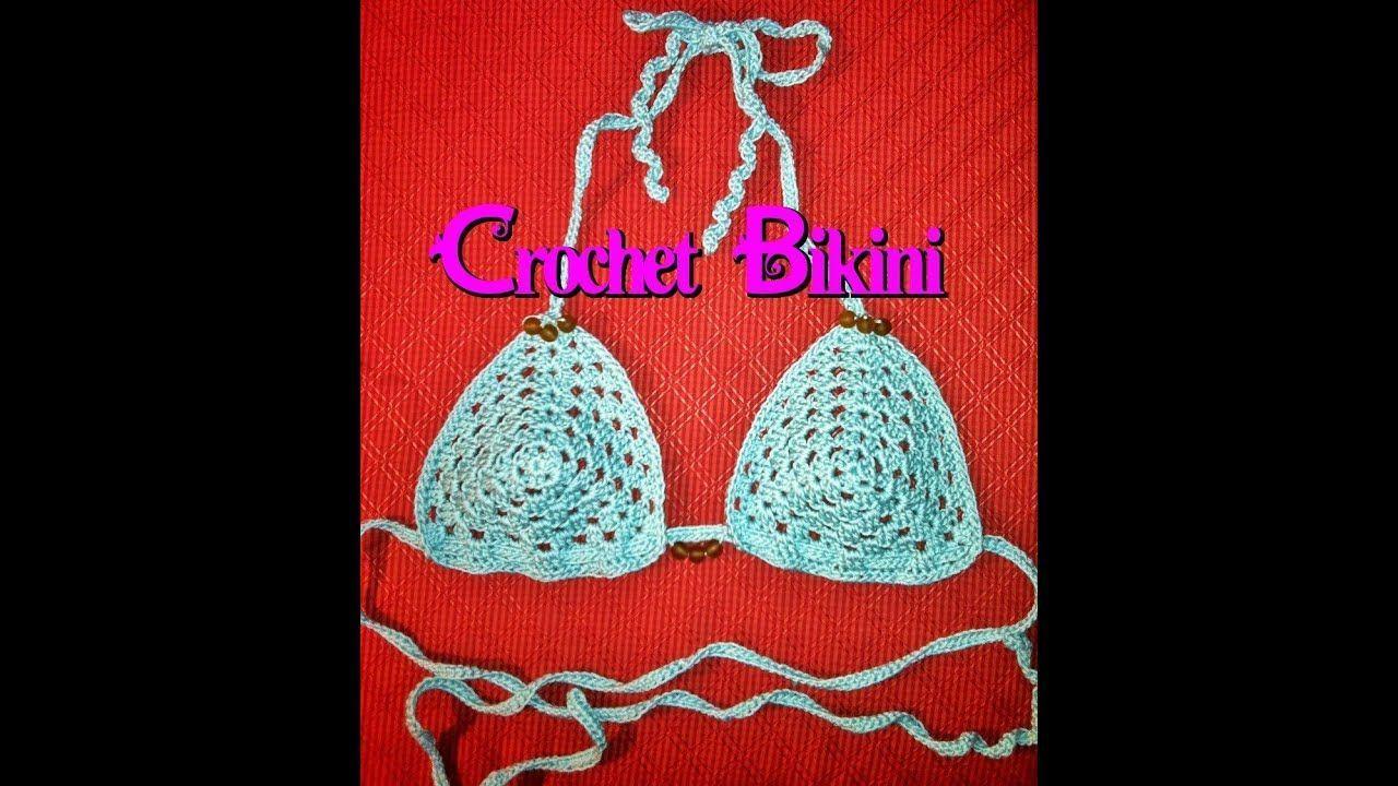Directions to make a crochet bikini