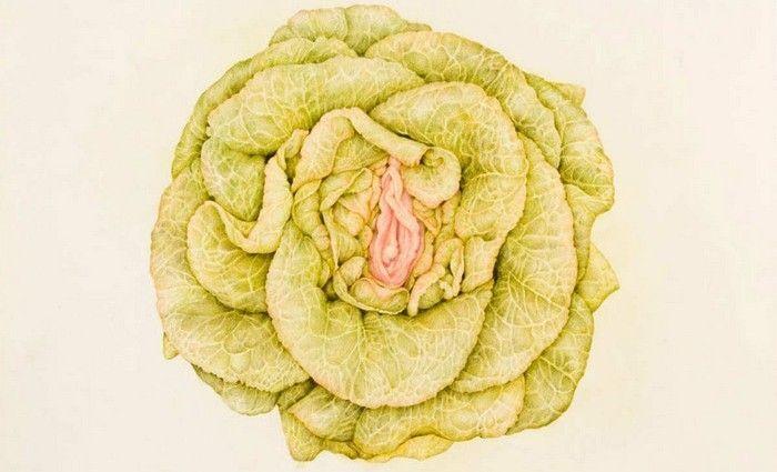 Erotic photos with vegetables