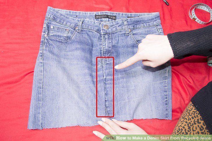 How to make a denim skirt from jeans