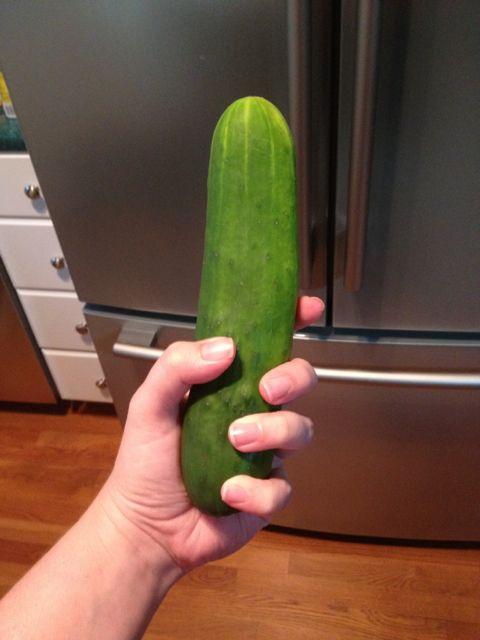 Cucumber inside anus