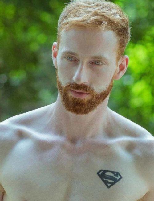 Freckled redhead men fetish