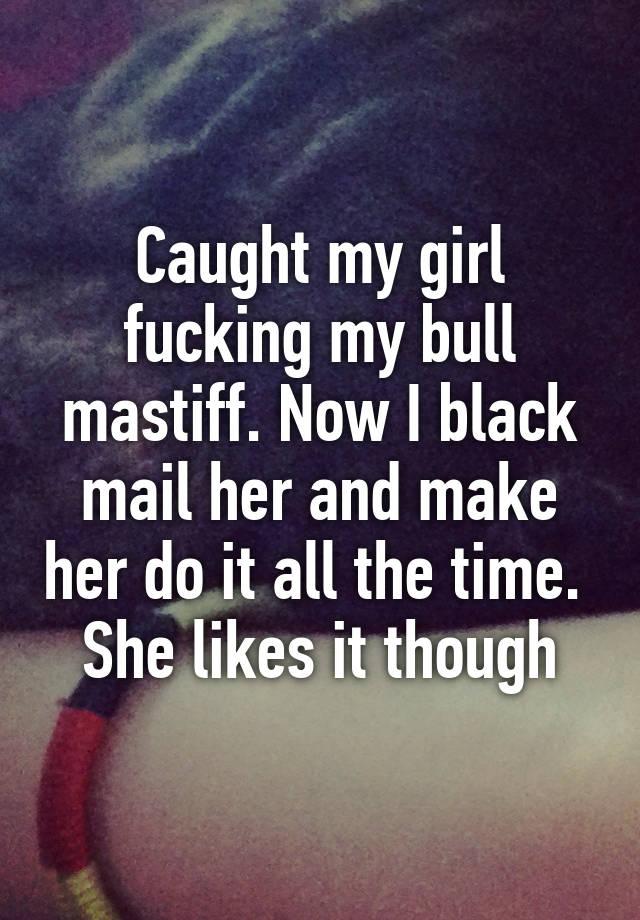 Girl fucks mastiff