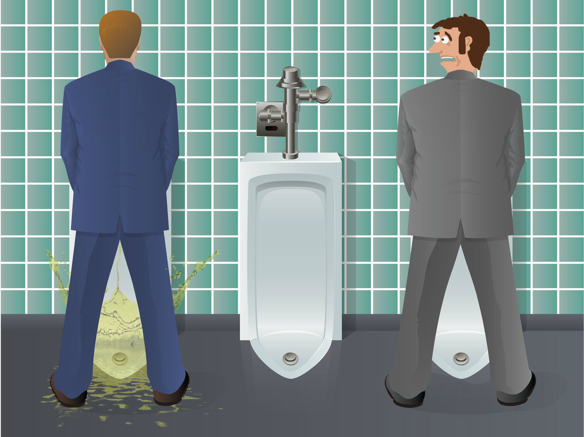 best of Peeing urinals man In