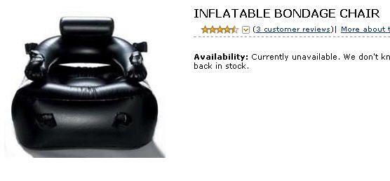 Hoover reccomend Inflatable bondage chair reviews