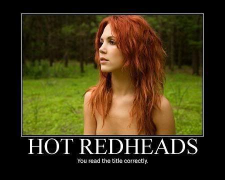 Mature redhead bush