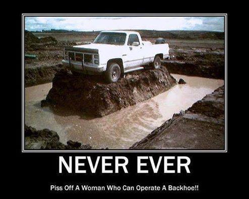 best of Owns off a backhoe piss a Never