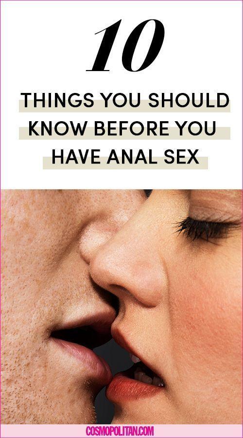 Tips before anal sex