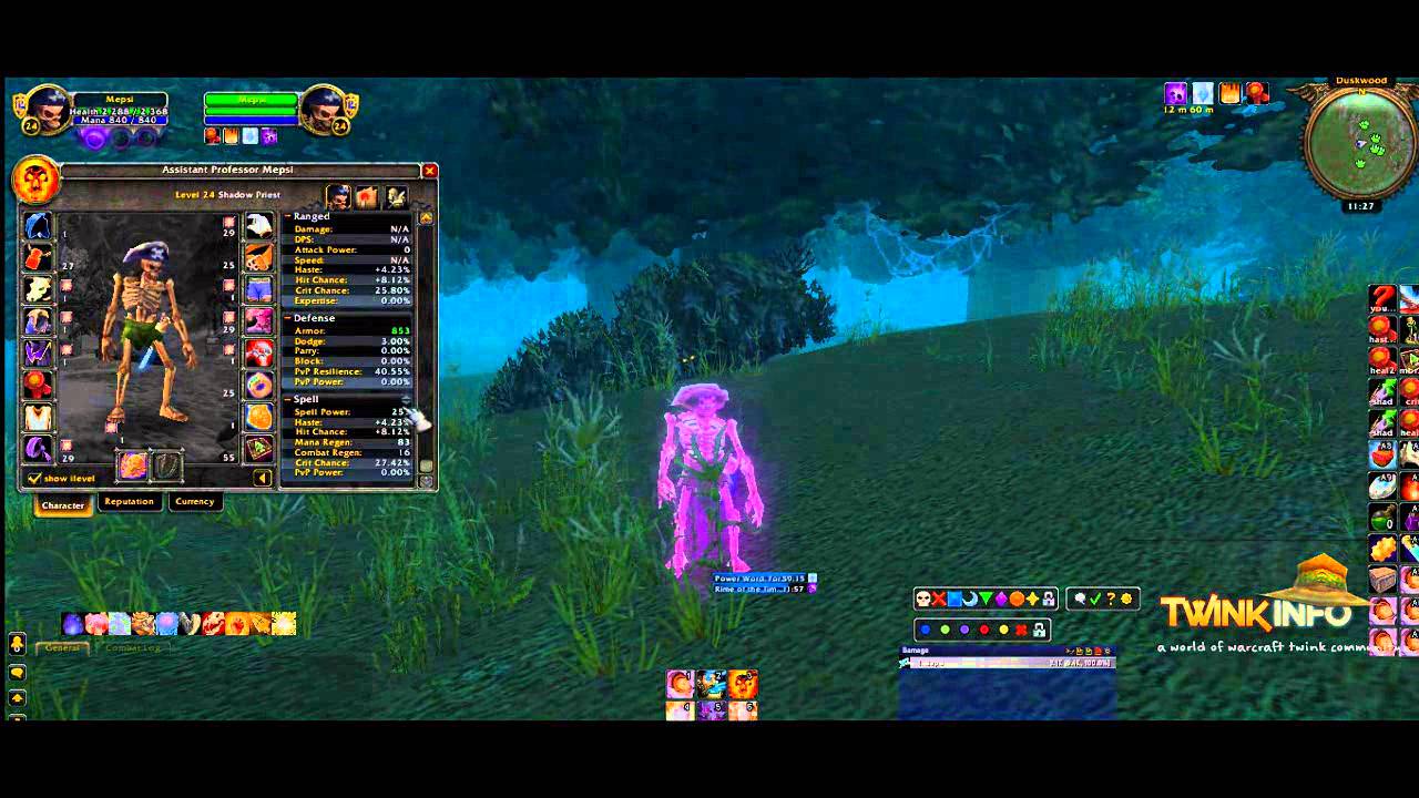 World of warcraft level 29 priest twink items